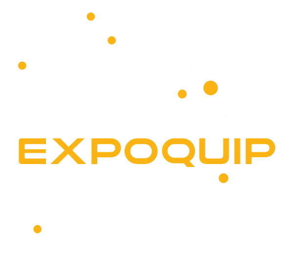 expoquip final logo dark yellow thin outline